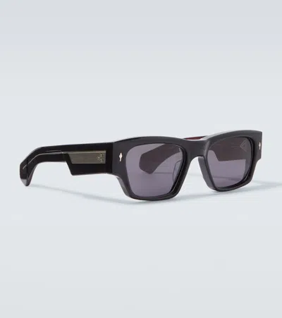 Jacques Marie Mage Zimmerman Rectangular Sunglasses In Black