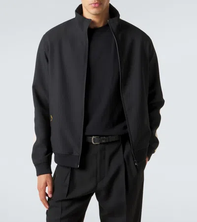 Valentino Garavani Turtleneck Zip Polyester Sweatshirt In Black
