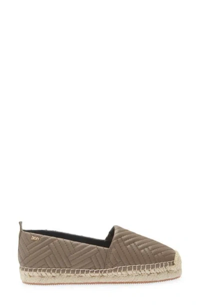 Dkny Mallandra Platform Espadrille Flat In Brown