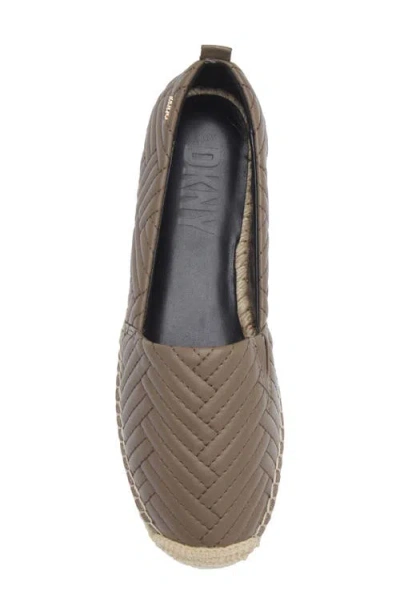 Dkny Mallandra Platform Espadrille Flat In Brown