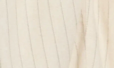 Max Studio Stripe Linen Blend Barrel Pants In Neutral