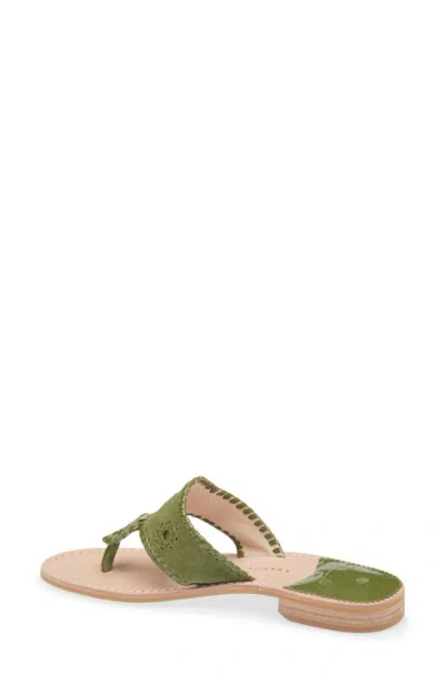 Jack Rogers Jacks Flat Leather Sandal In Multi