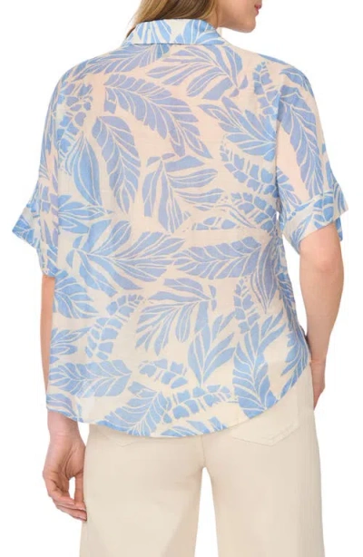 Halogen ® Tie Front Sleeve Top In Blue