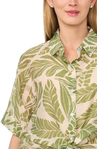 Halogen ® Tie Front Sleeve Top In Multi