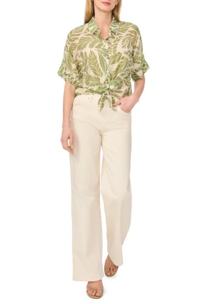 Halogen ® Tie Front Sleeve Top In Multi