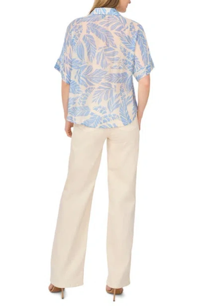 Halogen ® Tie Front Sleeve Top In Blue