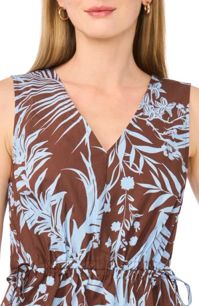 Halogen ® Gathered Flutter Sleeve Top In Brown