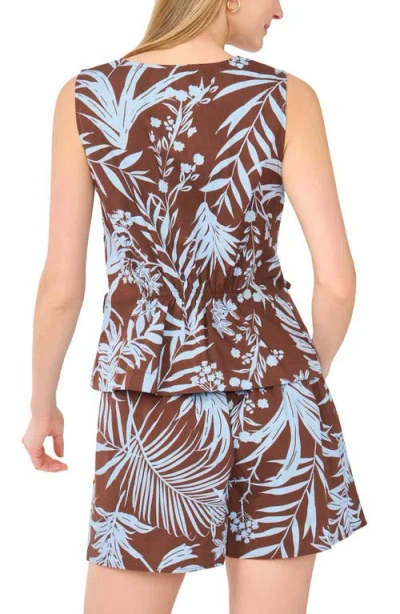 Halogen ® Gathered Flutter Sleeve Top In Brown