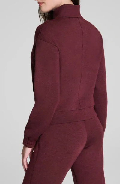 Spanx Airessentials Brushed Jacket In Burgundy