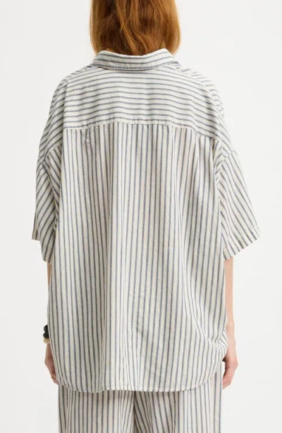 Denimist Oversize Button-up Shirt In Multi