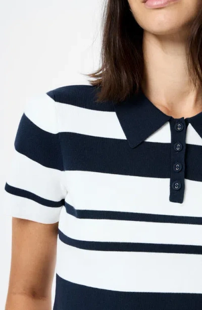 French Connection Maxime Stripe Polo In Multi