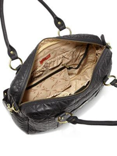Shop Storksak Elizabeth Quilted Diaper Bag In Black