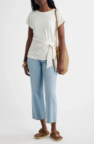 Caslonr Caslon(r) Drop Shoulder Tie Front Top In White