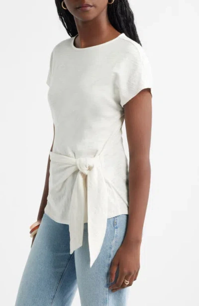 Caslonr Caslon(r) Drop Shoulder Tie Front Top In White