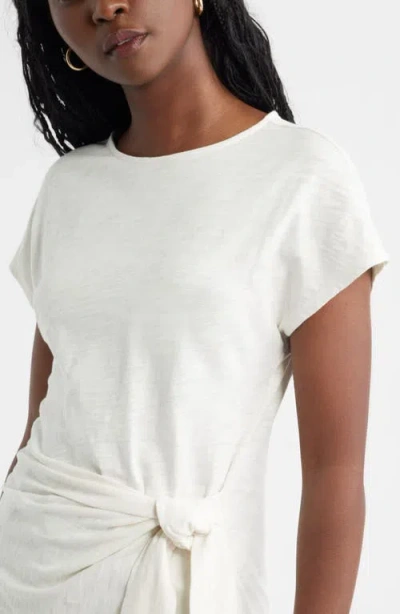 Caslonr Caslon(r) Drop Shoulder Tie Front Top In White