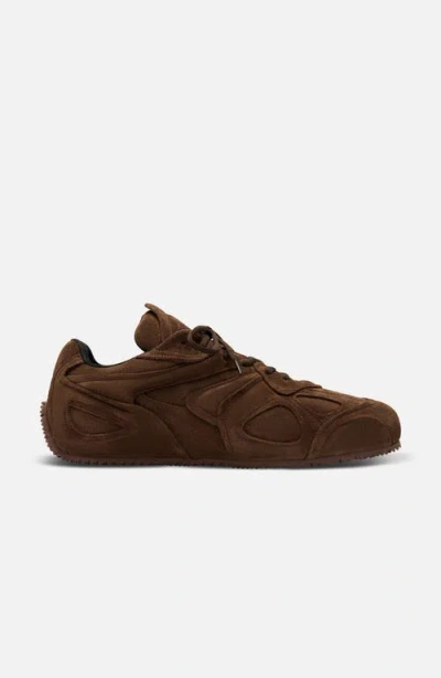 Axel Arigato Slow Runner Layered Suede Sneakers In Brown