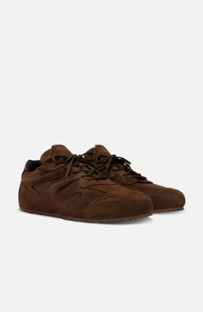 Axel Arigato Slow Runner Layered Suede Sneakers In Brown