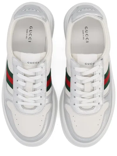 Gucci Sneakers Featuring Oversized Platform Sole In White
