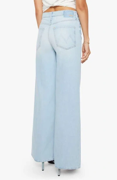 Mother Womens Shaken Not Stirred Ditcher Roller Zip Skimp Denim Jeans In Blue