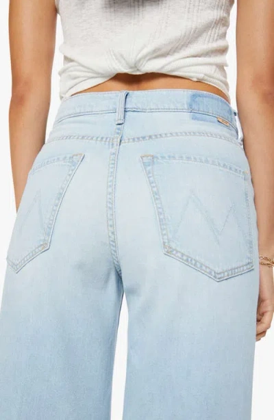 Mother Womens Shaken Not Stirred Ditcher Roller Zip Skimp Denim Jeans In Blue
