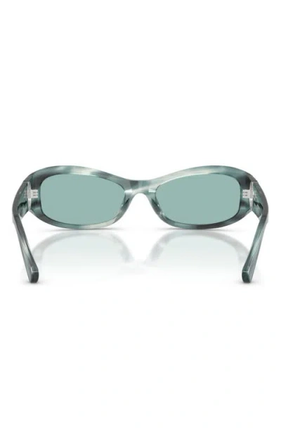 Tory Burch 55mm Rectangular Sunglasses In Green