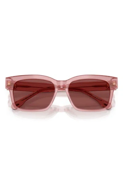 Tory Burch 55mm Rectangular Sunglasses In Pink