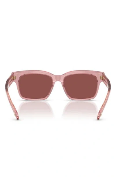 Tory Burch 55mm Rectangular Sunglasses In Pink