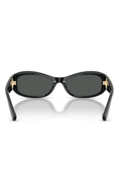 Tory Burch 55mm Rectangular Sunglasses In Black