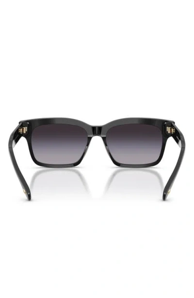 Tory Burch 55mm Rectangular Sunglasses In Black