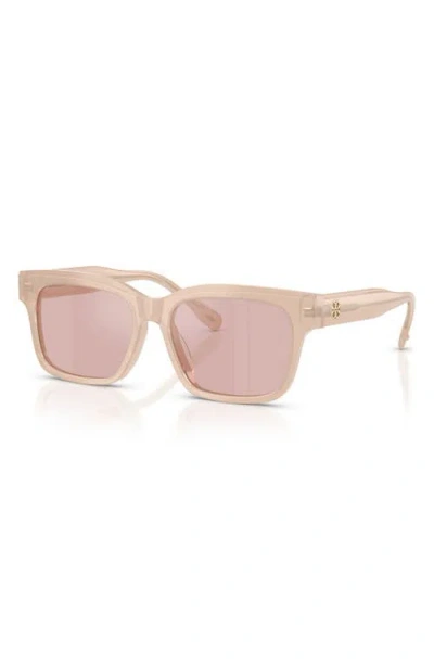 Tory Burch 55mm Rectangular Sunglasses In Orange