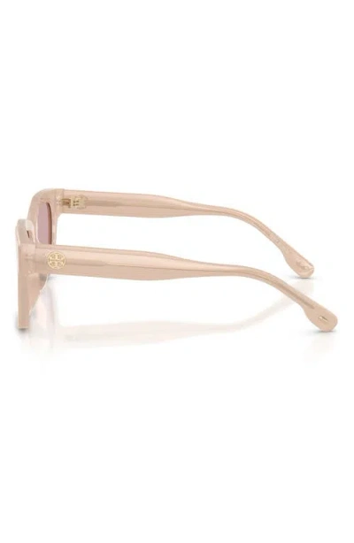 Tory Burch 55mm Rectangular Sunglasses In Orange