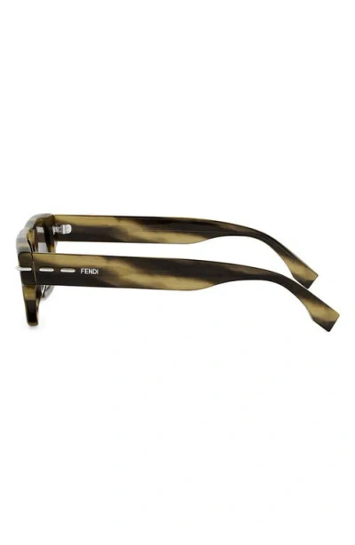 Fendi Selleria 54mm Rectangular Sunglasses In Multi