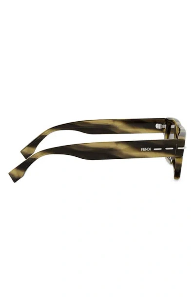 Fendi Selleria 54mm Rectangular Sunglasses In Multi