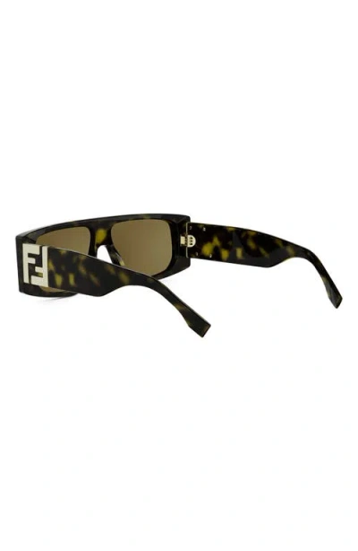 Fendi Ff Squared 56mm Rectangular Sunglasses In Multi