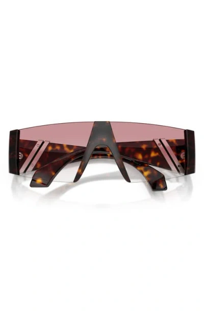 Versace 136mm Rectangular Sunglasses In Brown