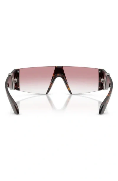 Versace 136mm Rectangular Sunglasses In Brown