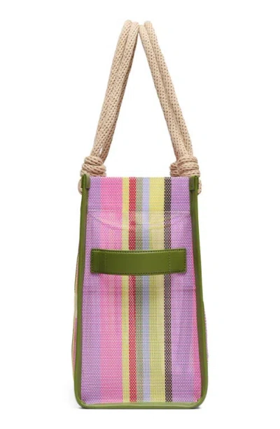 Marc Jacobs Tote Bag Rope Handles Striped Pattern In Neutral