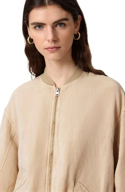 Allsaints Sofi Bomber Jacket In Neutral
