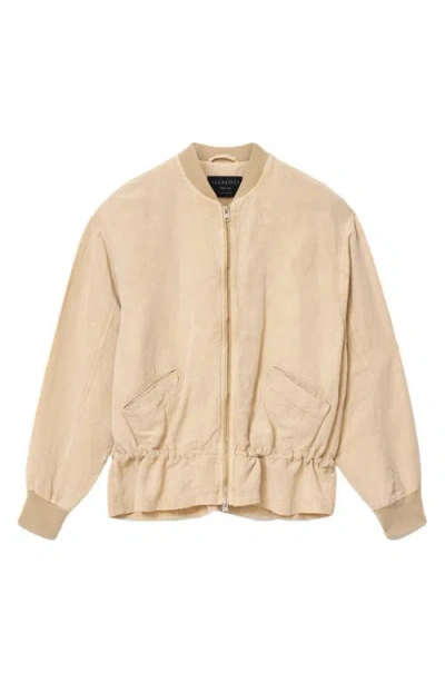Allsaints Sofi Bomber Jacket In Neutral