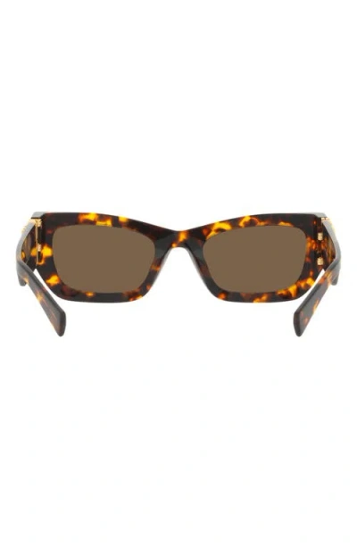Miu Miu 53mm Rectangular Sunglasses In Pattern