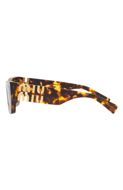 Miu Miu 53mm Rectangular Sunglasses In Pattern