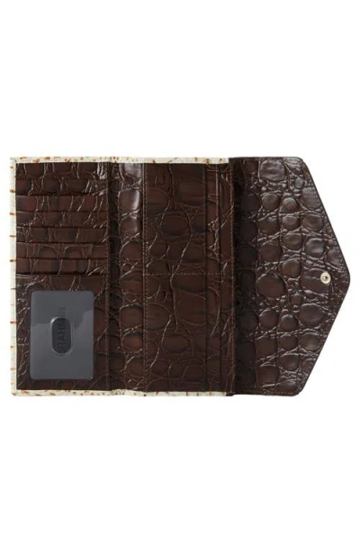 Brahmin Veronica Croc Embossed Leather Wallet In Multi