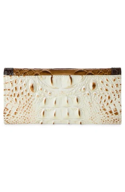 Brahmin Veronica Croc Embossed Leather Wallet In Multi