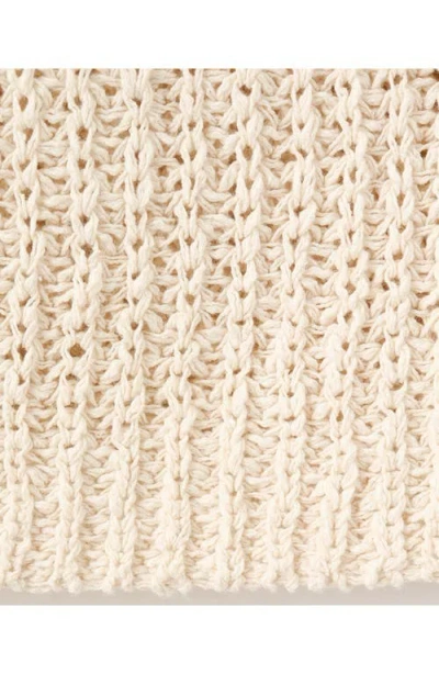 Mango Open Stitch Cotton Tank In Neutral