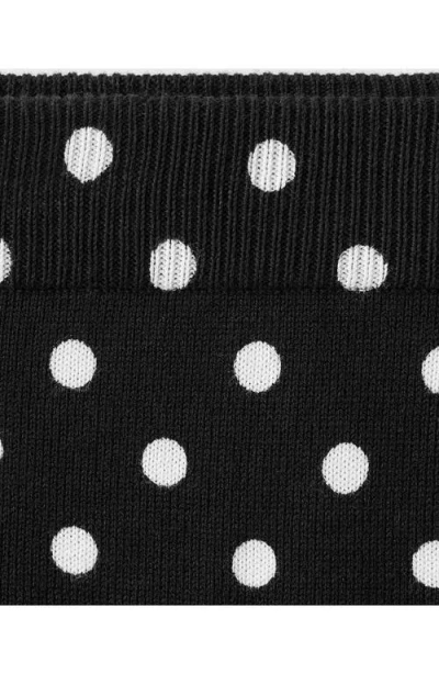 Mango Dot Midi Skirt In Green