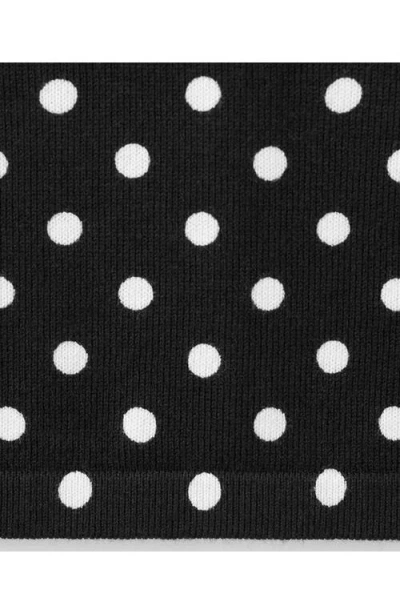 Mango Dot Midi Skirt In Green