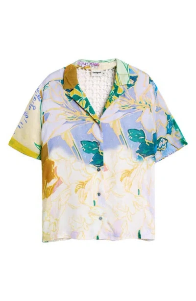 Desigual Printed Short-sleeve Shirt In Multi