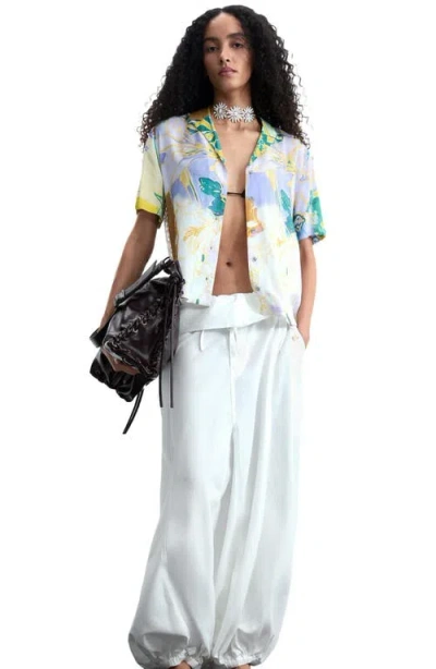 Desigual Printed Short-sleeve Shirt In Multi