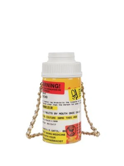 Moschino Runway Orange & White Pill Bottle Crossbody, myGemma