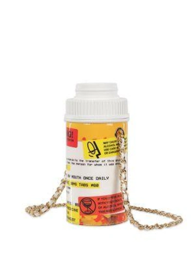 Shop Moschino Chain-strap Prescription Bottle Bag In Multi